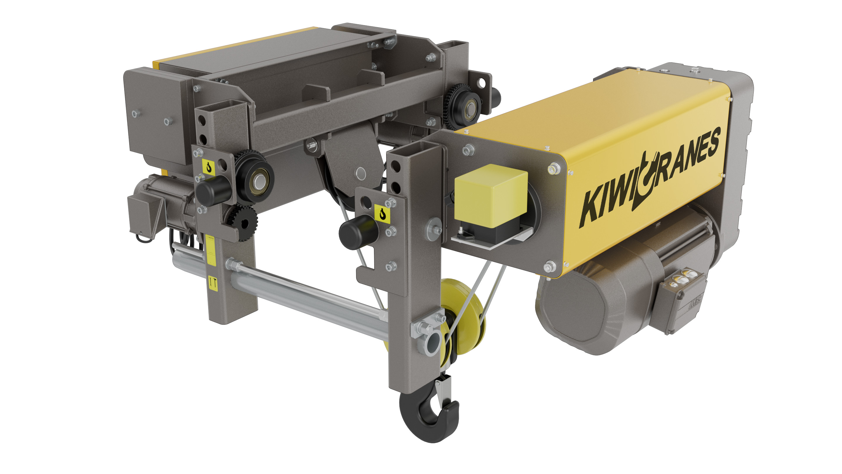 Motorized Rope 5 Ton 9m Electric Single Girder Wire Rope Hoist With Motorized Trolley ...