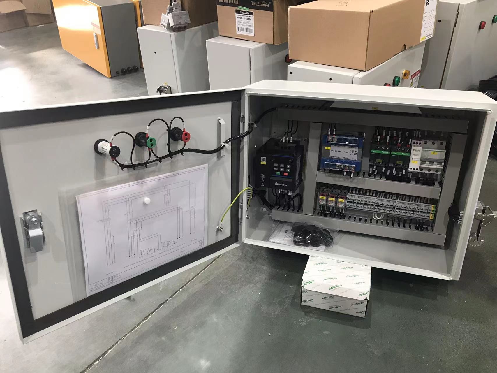 Control Panel Rack Over Head Image Long Traveling Inverter Control Panel For Electric Overhead Crane