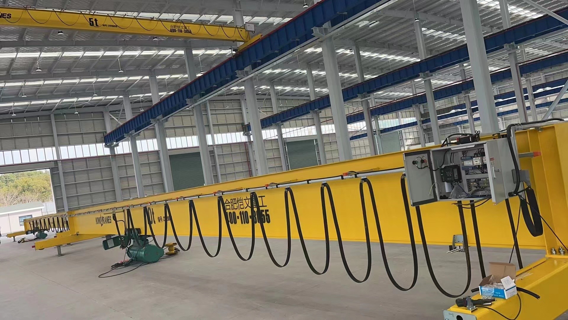 C Track Cable Trolley System For Electric Hoist Traveling 10 Ton