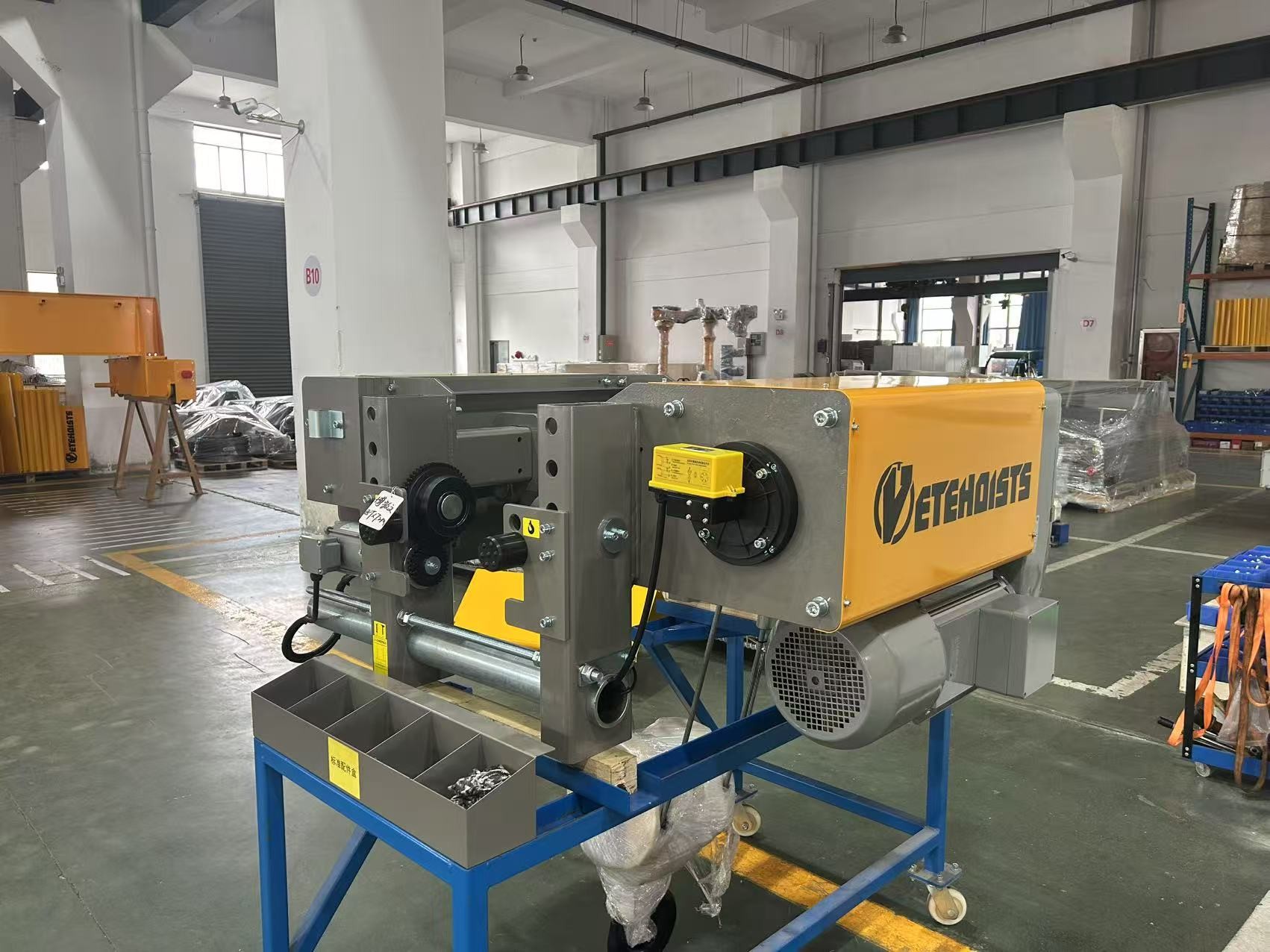 Lifter Designs Using Ropes Forged Steel 3.2 Ton 9m European Style Single Beam Wire Rope Hoist For ...