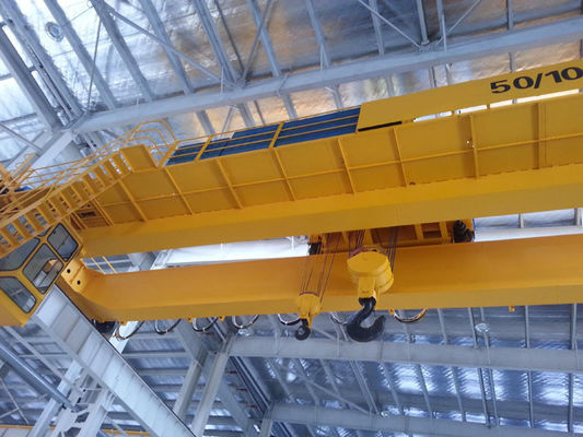 63Ton Electris Double Girder Overhead Crane Applies To Construction Site Lifter , Warehouse