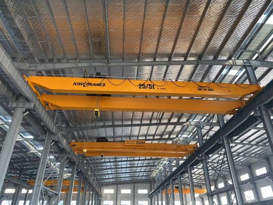 25Ton Electris Single Girder Overhead Crane Applies To Construction Site Lifter , Warehouse