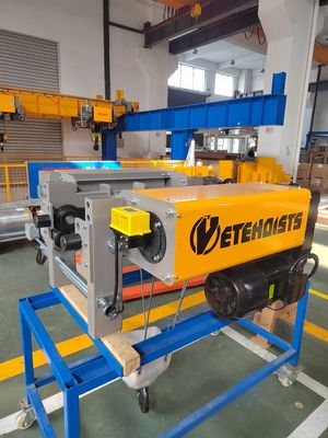 12.5T 9M Single Girder Wire Rope Hoist European Style Factory Use