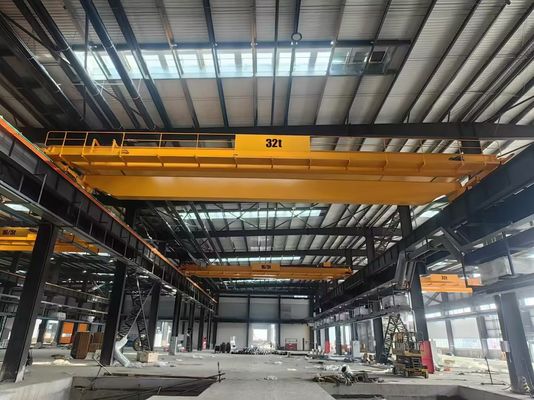 Double Girder Overhead Crane Featuring Compact Low Headroom Design for Travel and Reduced