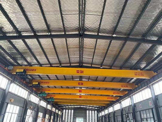 Single Girder Bridge Crane Easy Operation And 12.5 Ton Warehouses