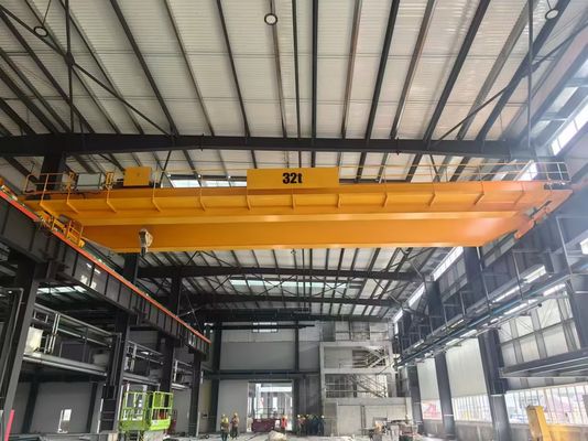 European Double Girder Overhead Crane High-Performance Hoist and High-Strength Structural Steel