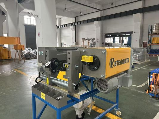 3.2 ton 15m European style single girder wire rope hoist suitable for bridge crane