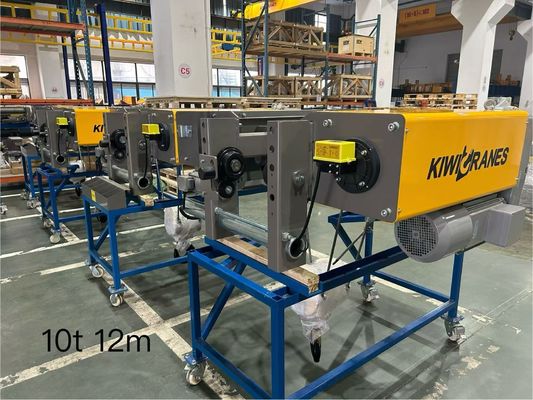 European Wire Rope Hoist 10 Tons 12 Meters Low Noise Suitable For Factory