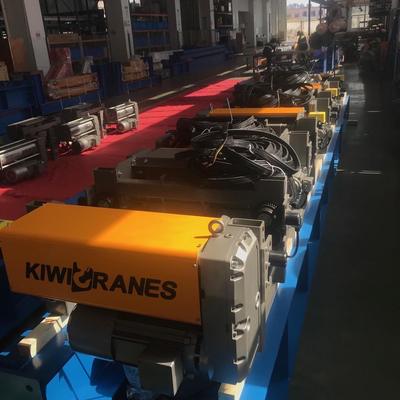 European Style Single Girder Wire Rope Hoist with Wear Resistant Wire Rope Seamless Steel Drum and 220-460V Power