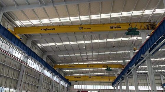 European Style Single Girder Bridge Crane Easy Operation 16ton Lifting Capacity