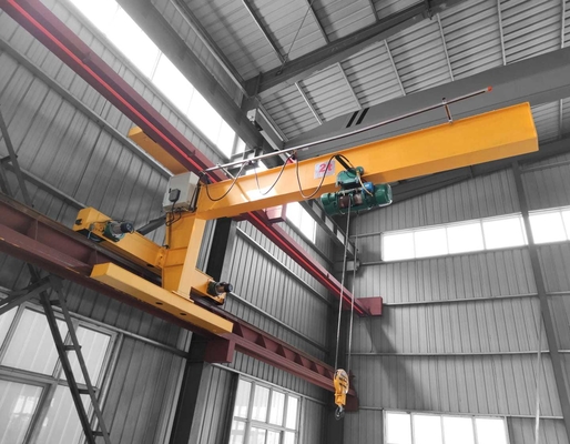 Wall Mounted Jib Crane With Electric Hoist Free Standing Low Clearance 2000kg